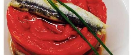 Escalivada con boquerones a la vinagreta