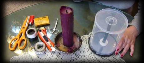 Recicla: Joyero con tarrina de CDs