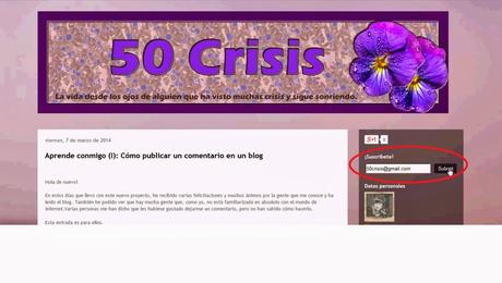 Aprende conmigo (II): Cómo suscribirse a un blog