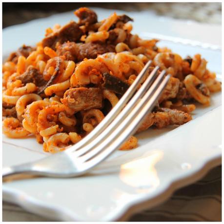 Receta: fideuà de secreto ibérico y setas