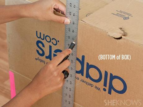 caja de cartón de corte