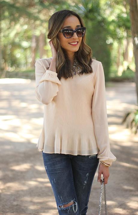 Pleated Blouse