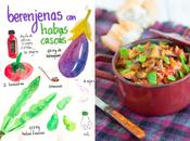 Berenjenas habas "cascás"