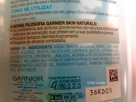 Tónico Refrescante Garnier