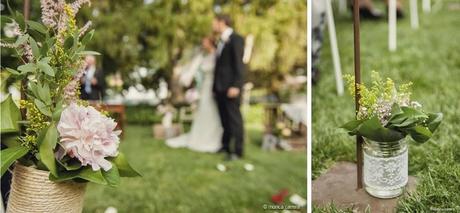 La boda rústica de Rubén y María