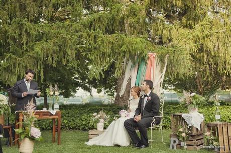 La boda rústica de Rubén y María