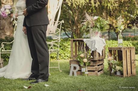 La boda rústica de Rubén y María