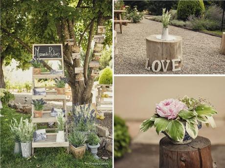 La boda rústica de Rubén y María