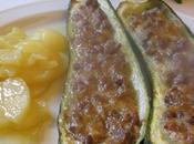 Calabacines rellenos soja texturizada