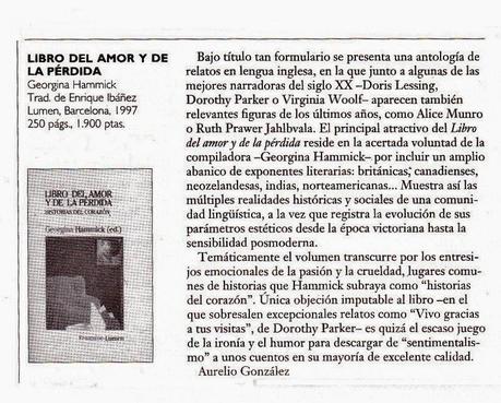 RESEÑA DE AURELIO GONZÁLEZ (1997)