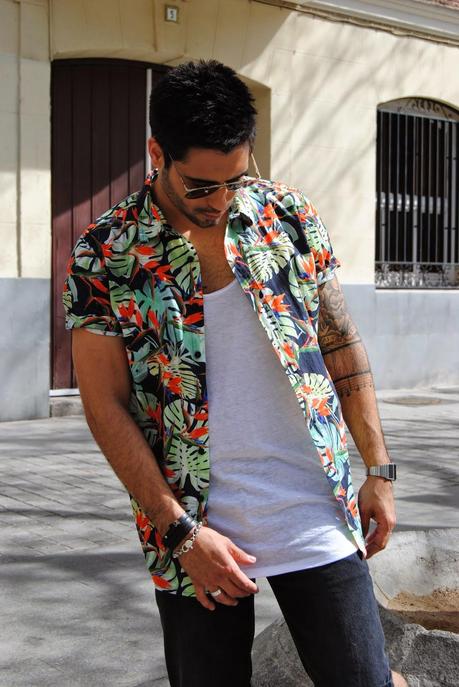 MEN STYLE : FLOWER SHIRT !!!