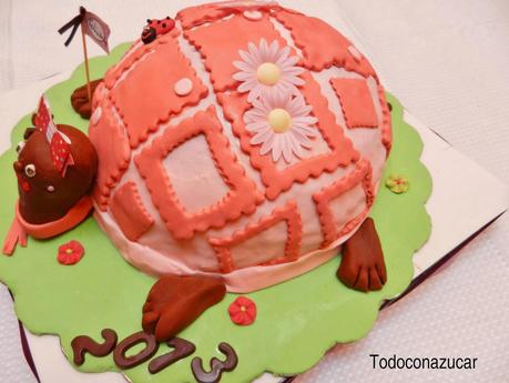 TARTA DE CHOCOLATE INTENSO CAMUFLADA DE TORTUGA