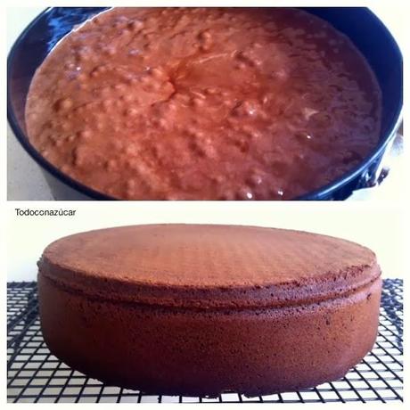 BIZCOCHO DE CHOCOLATE CON COBERTURA BRILLANTE