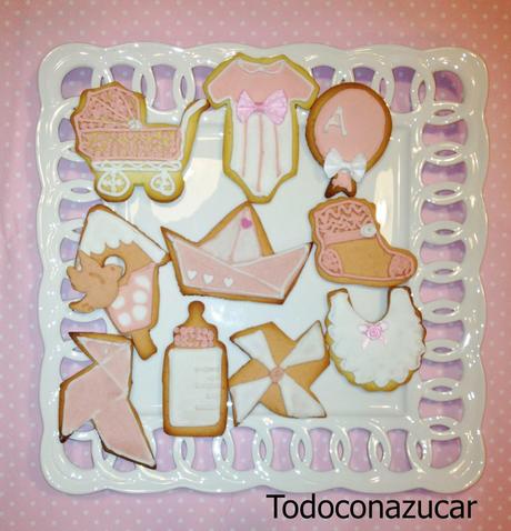 GALLETAS CON AROMA DE FRESA PARA UN BAUTIZO