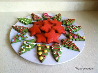 GALLETAS DE CANELA, DECORADAS PARA NAVIDAD.