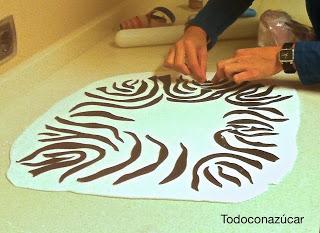 TARTA DE CEBRA CON DULCE DE LECHE.