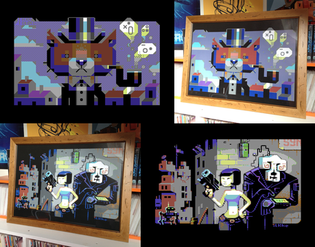 Dos espectaculares pósters realizados en caracteres ASCII a la venta en RGCD