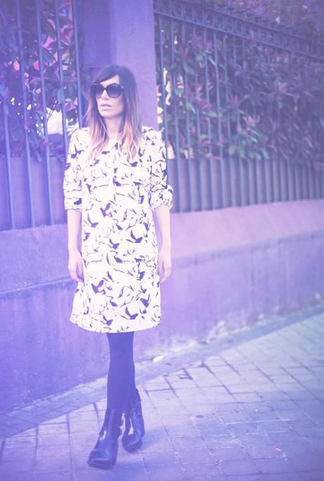 street style barbara crespo purple sheinside dress fashion blogger outfit blog de moda