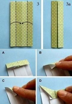 Cómo hacer tarjetas con vestidos de origami