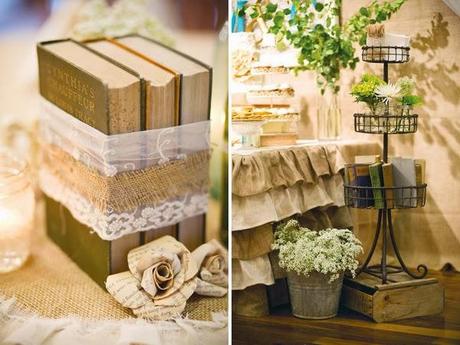 Libros para la decoración de tu boda