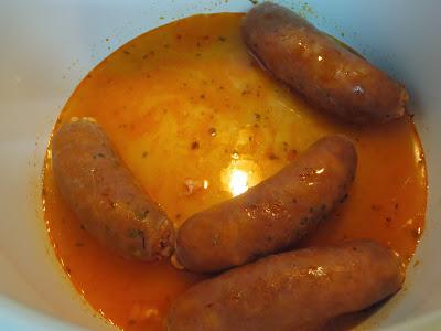 Chorizos escaldados olla GM