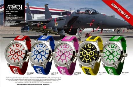 Aviador, remove before flight, relojes, Made in Spain, Cabujon,