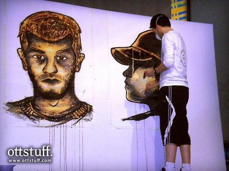 Entrevista a CENZ y OTTSTUFF, arte urbano y performance de pintura en directo Entrevista a CENZ y OTTSTUFF, arte urbano y performance de pintura en directo