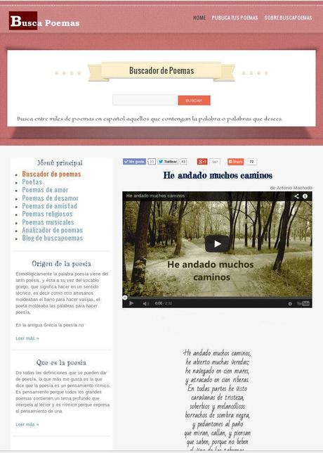 Buscapoemas el primer buscador de poesía en Español