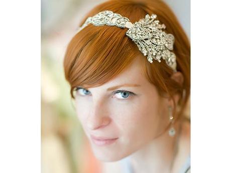 Joyas para la novia en el día de su boda, un poco de inspiración…. diadema y pendientes novia