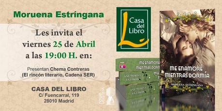 MAÑANA 25 DE ABRIL PRESENTO MI NOVELA EN MADRID ¡TE ESPERO!!