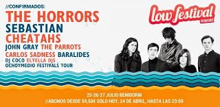 Low Festival 2014: The Horrors, Sebastian, Cheatahs, John Gray, The Parrots, Carlos Sadness...