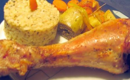 Recetas para cocinar pavo muslo de pavo con verduras