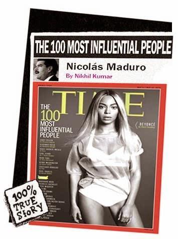 Portada de la revista Time y referencia a Nicolás Maduro