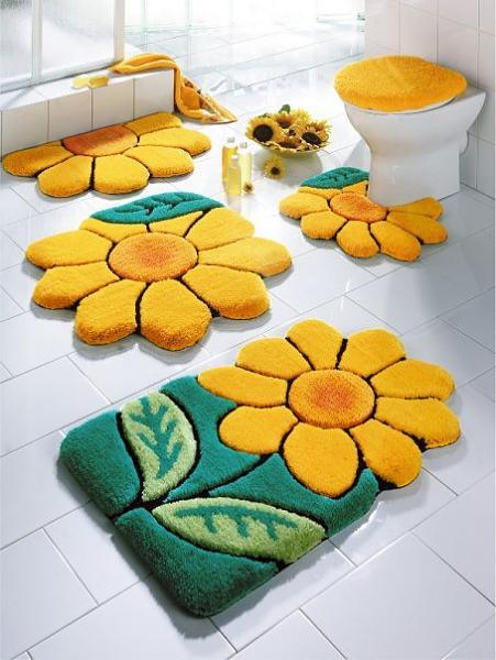 Lindas alfombras para nuestro baño