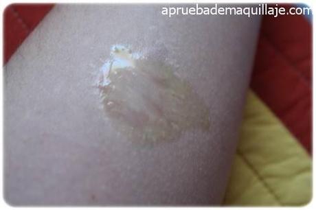 Review del Protector Solar P20 Swatch en el brazo del protector solar P20 de riemann