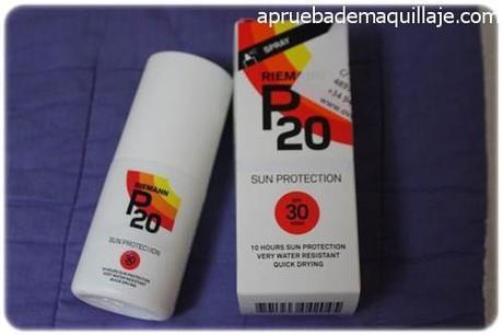 Review del Protector Solar P20 Caja y envase del protector solar P20 de riemann