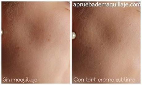 Teint crème sublime de Chenyu Cosmetics Swatch en el rostro del maquillaje en crema Teint crème sublime de ChenYu Cosmetics