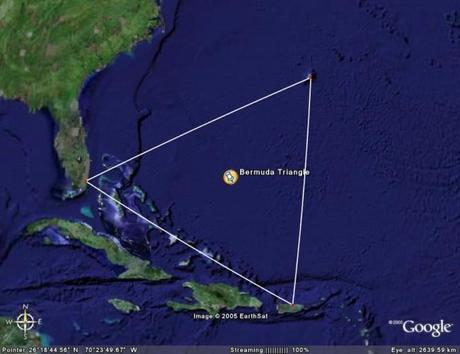 BermudaTriangle 650x501 El mapa mundi de las desapariciones más inexplicables