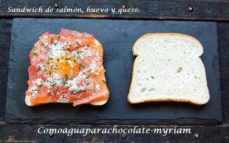 A LA RICA SANDWICHERA!! SANDWICH DE SALMÓN, HUEVO Y QUESO.