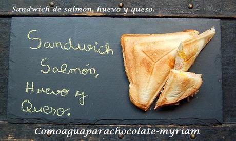 A LA RICA SANDWICHERA!! SANDWICH DE SALMÓN, HUEVO Y QUESO.