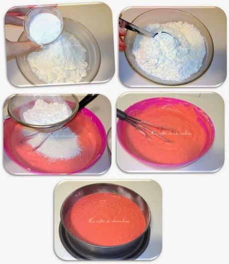 Tarta Hello Kitty con bizcocho de chocolate blanco y fresa relleno de ganaché de fresa