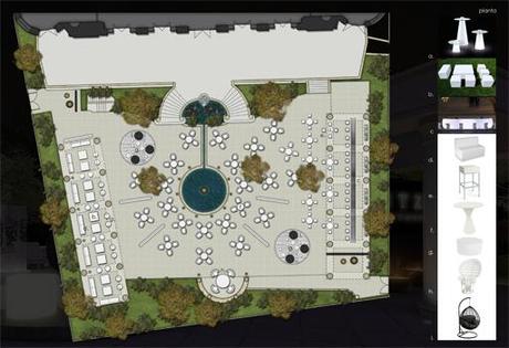 Propuesta de terraza de verano para un céntrico hotel de Madrid