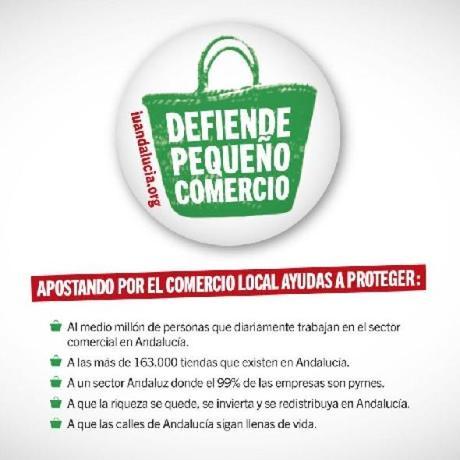 Más carteles de apoyo al comercio urbano y consumo responsable Campaña a favor del pequeño comercio en Andalucía