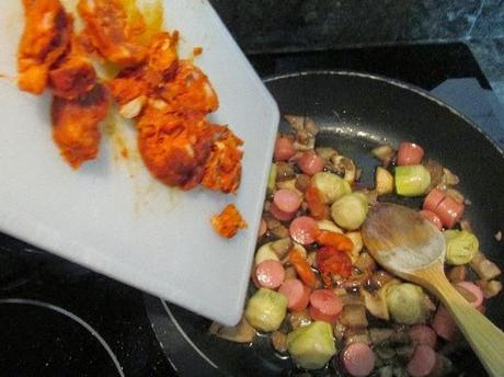 RISOTTO CON CHORIZO Y TORTA DEL CASAR