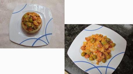 RISOTTO CON CHORIZO Y TORTA DEL CASAR