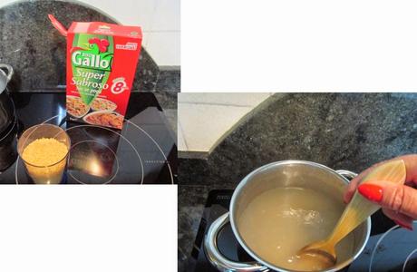 RISOTTO CON CHORIZO Y TORTA DEL CASAR