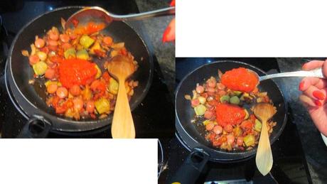 RISOTTO CON CHORIZO Y TORTA DEL CASAR