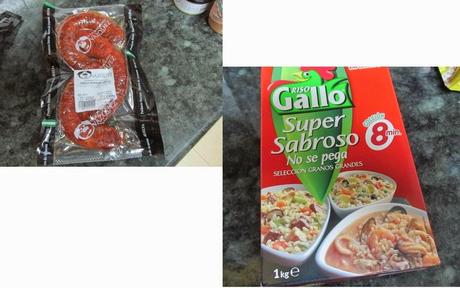 RISOTTO CON CHORIZO Y TORTA DEL CASAR