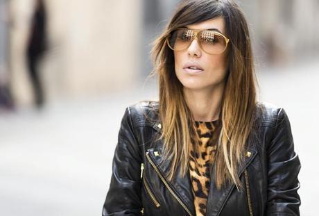 street style barbara crespo leopard print chiffon dress 6ks fashion blogger outfit blog de moda