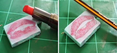 DIY ESTAMPADO BESOS